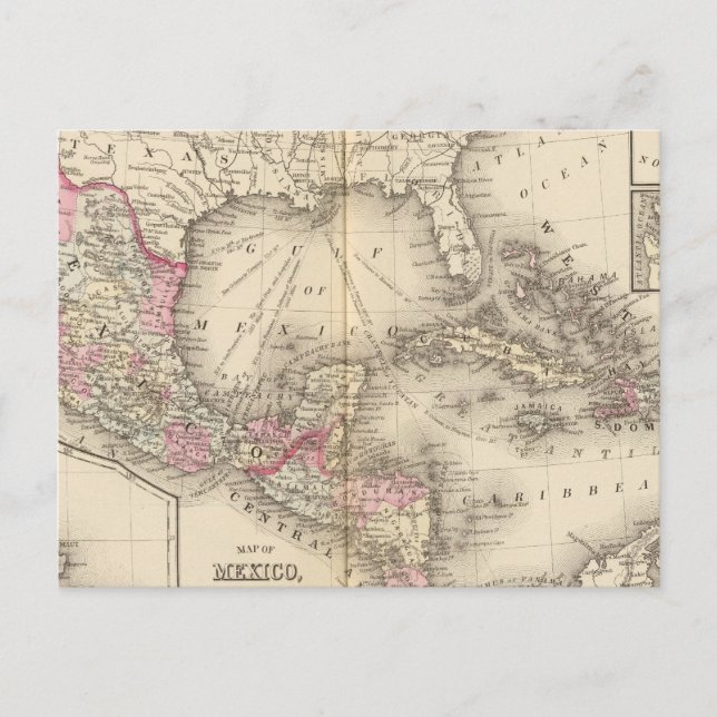 Postal México, América Central, Indias Occidentales (Anverso)