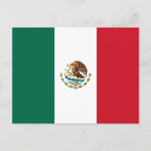 Postal México - Bandera mexicana