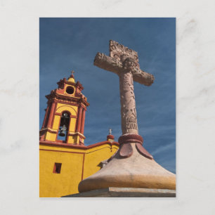 Postal México, Bernal. Vista de Iglesia de San Sebastian