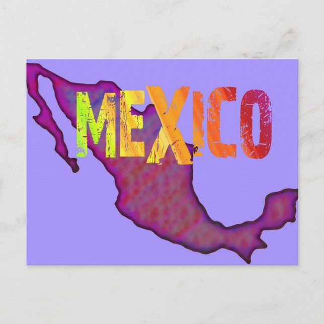 Postal México colorido (Anverso)