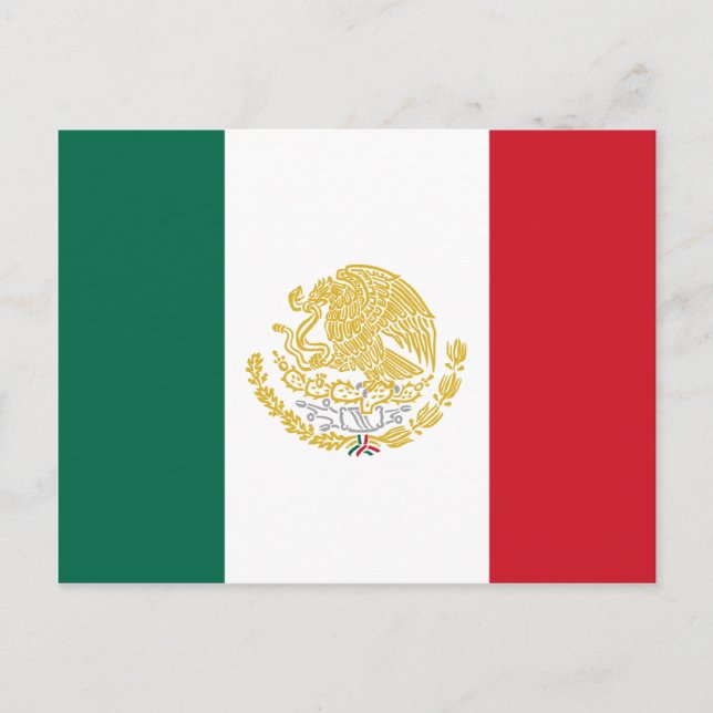 Postal México Con Brazos Dorados Y Plateados, México (Anverso)