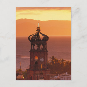 Postal México, Jalisco, Puerto Vallarta. Torre de la igle