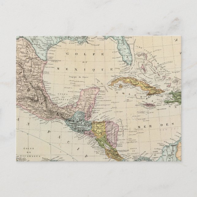 Postal México, Panamá, Centroamérica (Anverso)