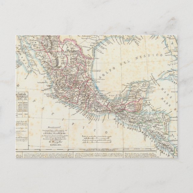 Postal México, Panamá, Centroamérica (Anverso)