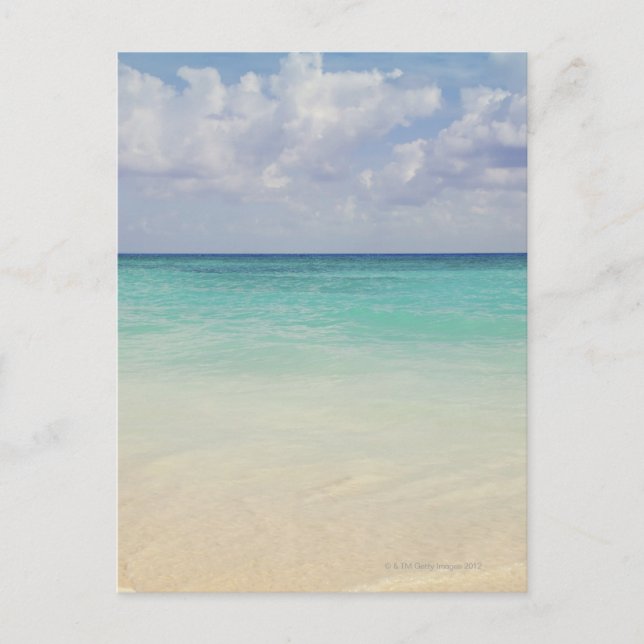 Postal México, Playa del Carmen, paisaje marino (Anverso)