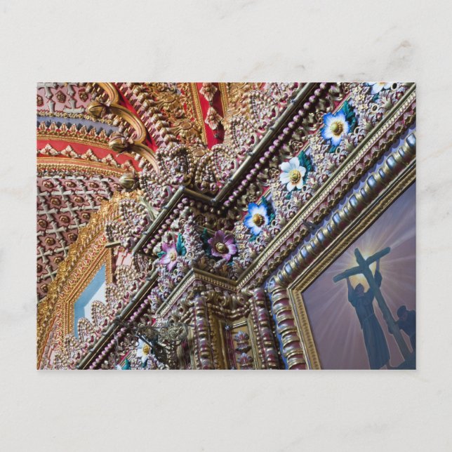 Postal México, Querétaro. Detalle dentro de católico orna (Anverso)