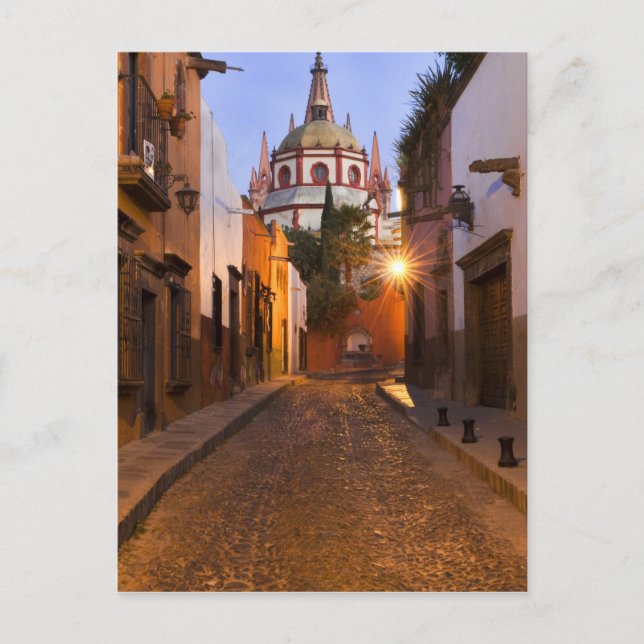 Postal México, San Miguel de Allende. Temprana mañana (Anverso)