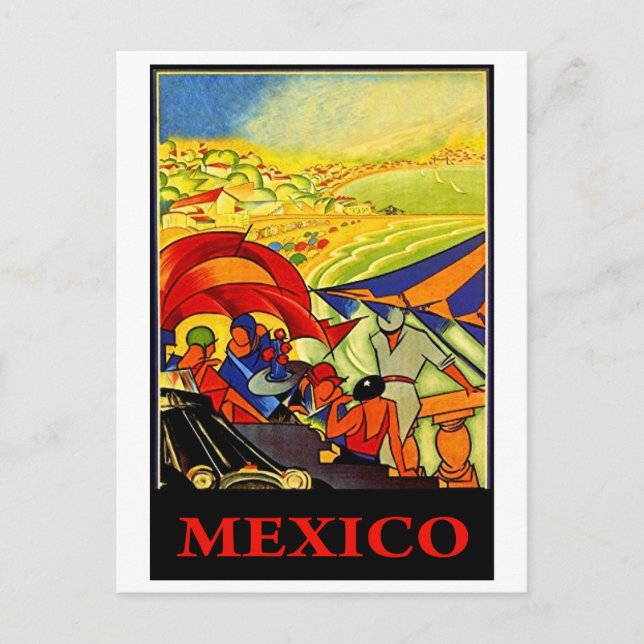 Postal México, viaje vintage (Anverso)