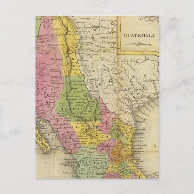 Postal México y Guatemala 2 (Anverso)