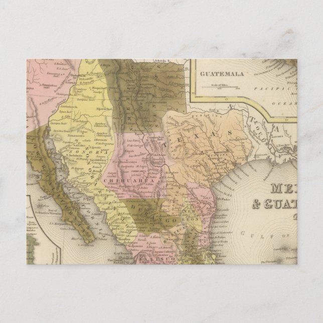 Postal México y Guatemala 5 (Anverso)