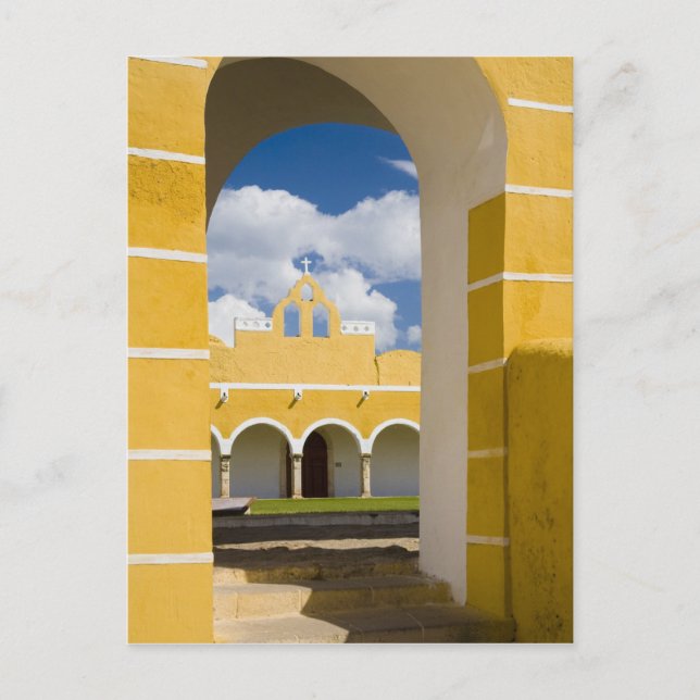 Postal México, Yucatán, Izamal. El Convento Franciscano 2 (Anverso)