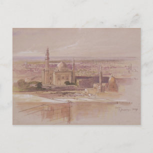 Postal Mezquita Agra, El Cairo, 1849