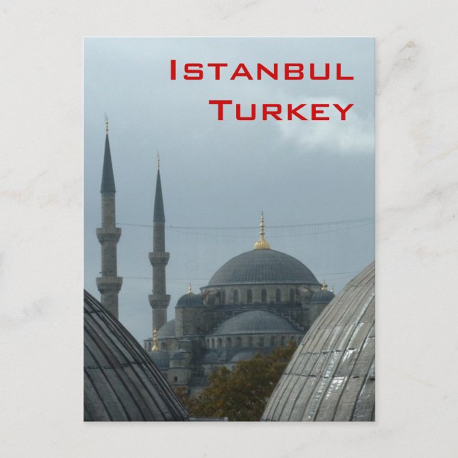 Postal Mezquita Azul (Anverso)