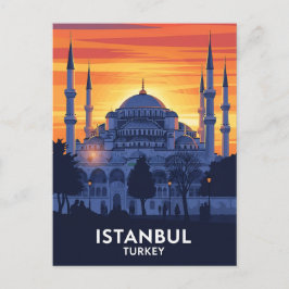 Postal Mezquita Azul de Estambul de Turquía