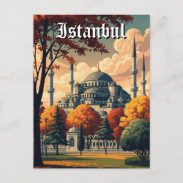 Postal Mezquita Azul de Estambul de Turquía