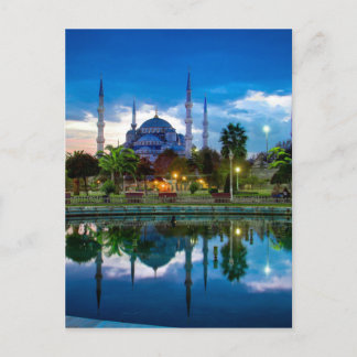 Postal Mezquita Azul en Estambul