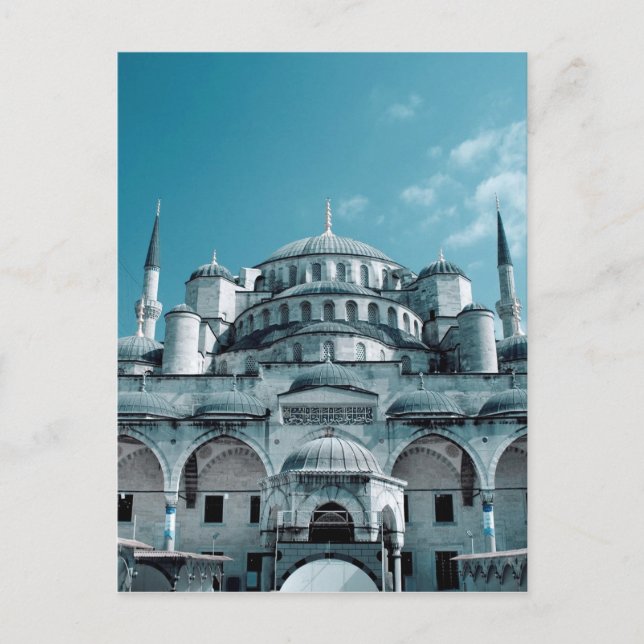 Postal Mezquita Azul en Estambul (Anverso)