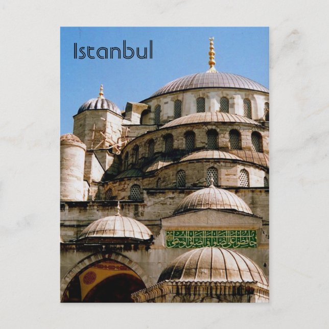 Postal mezquita azul estambul (Anverso)