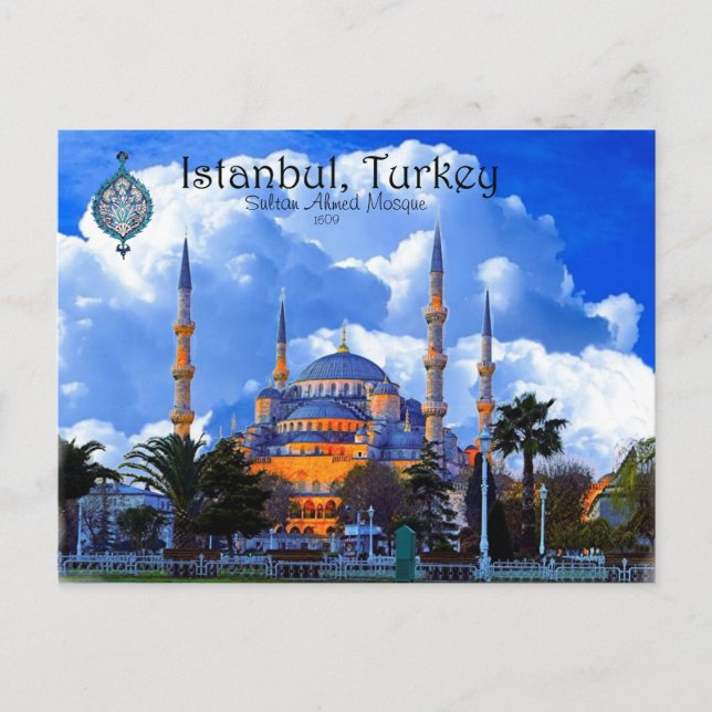 Postal Mezquita Azul- Estambul (Anverso)