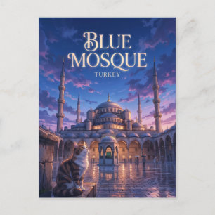 Postal Mezquita Azul (Mezquita del Sultán Ahmed) Turquía