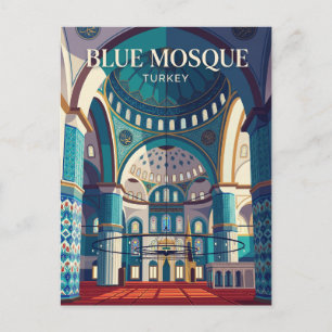 Postal Mezquita Azul Turquía