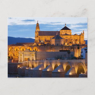 Postal Mezquita Catedral de Dusk en Córdoba
