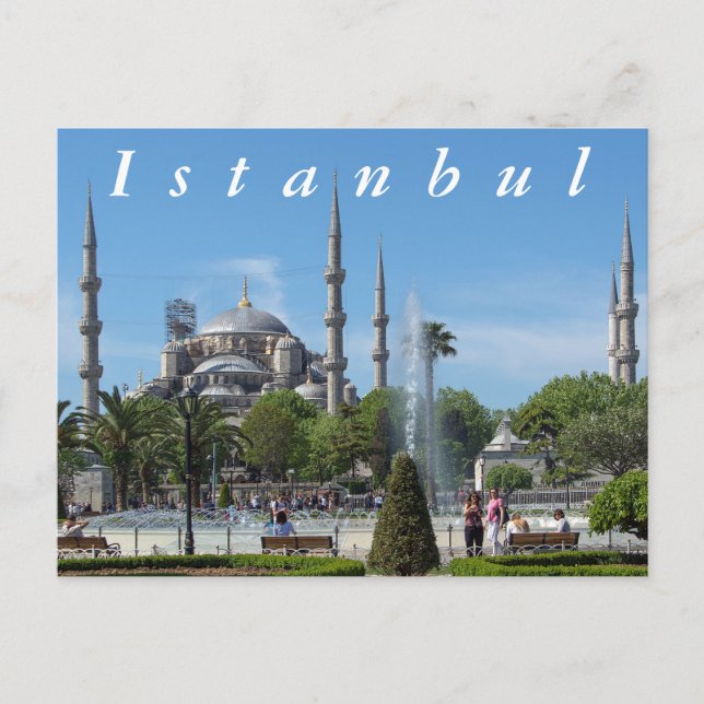 Postal Mezquita de Ahmed del sultán (Anverso)