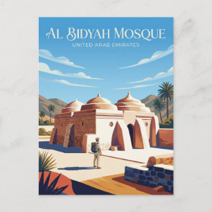 Postal Mezquita de Al Bidyah Emiratos Árabes Unidos