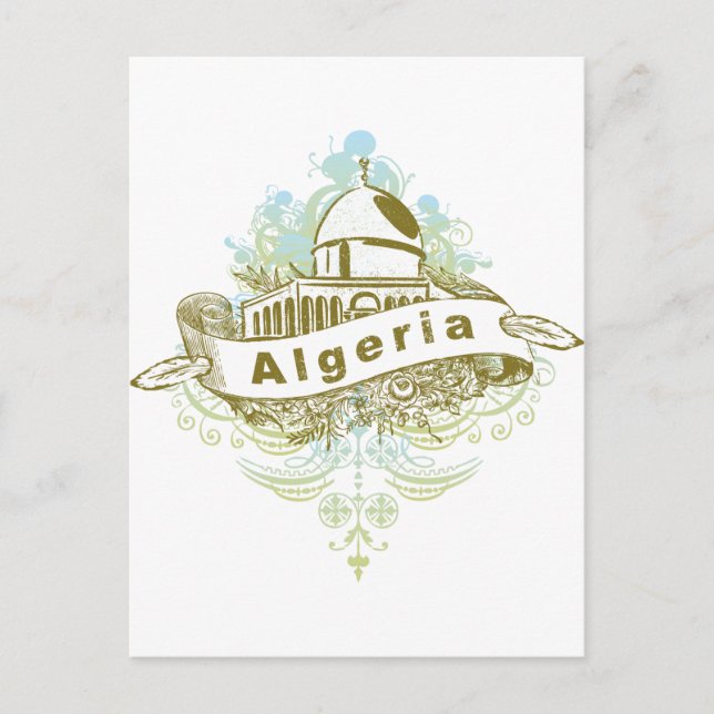 Postal Mezquita de Argelia (Anverso)