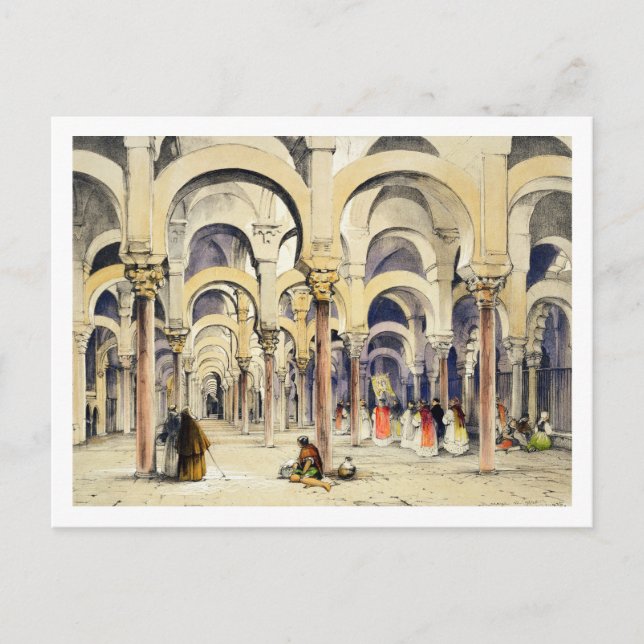 Postal Mezquita de Córdoba, de 'Sketches of Spain', engra (Anverso)
