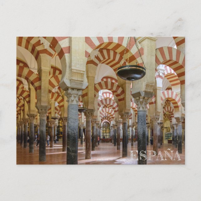 postal mezquita de Córdoba en Andalucía, España (Anverso)