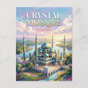 Postal Mezquita de Cristal Malasia