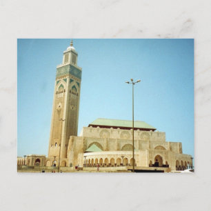Postal mezquita de hassan casablanca