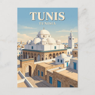 Postal Mezquita de Sidi Mahrez Túnez