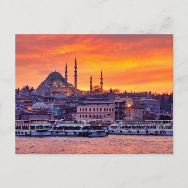 Postal Mezquita de Süleymaniye (Anverso)