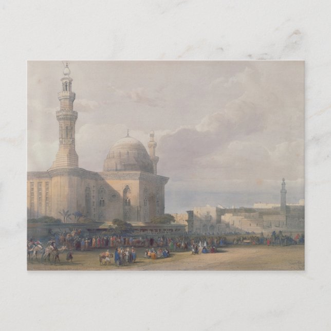 Postal Mezquita del Sultán Hasan de la Gran Plaza Rumeyle (Anverso)