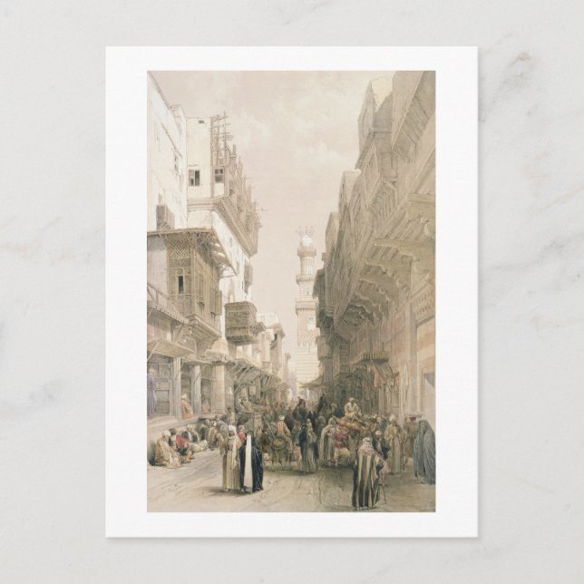 Postal Mezquita El Mooristán, El Cairo, de "Egipto y Nubi (Anverso)