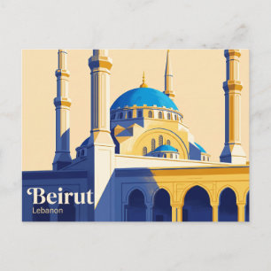 Postal Mezquita Mohammad Al-Amin Líbano