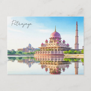 Postal Mezquita Putra de Kuala Lumpur Putrajaya Malasia