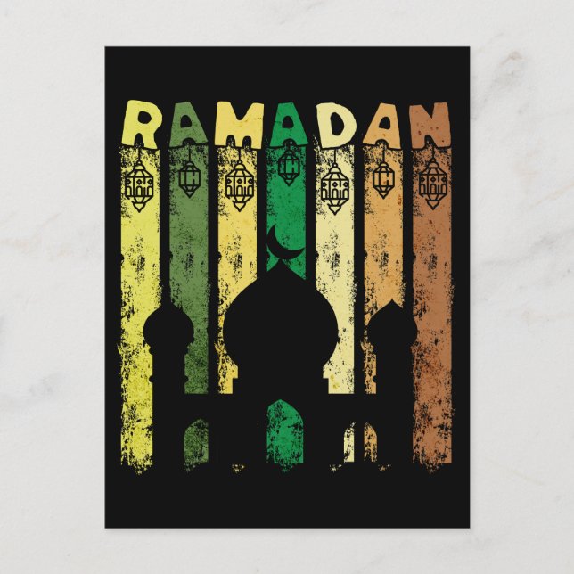 Postal Mezquita Retro Ramadan (Anverso)