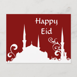 Postal Mezquita Roja De Natación Ramadán/Cartel Eid/Strea