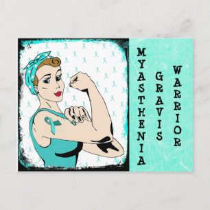 Postal MG Warrior Lady Postcard