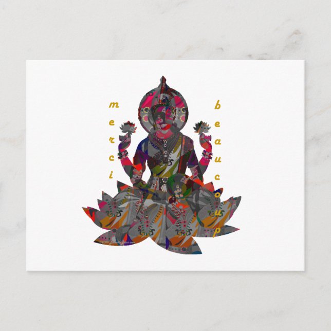 Postal MGracias Beaucoup (Anverso)