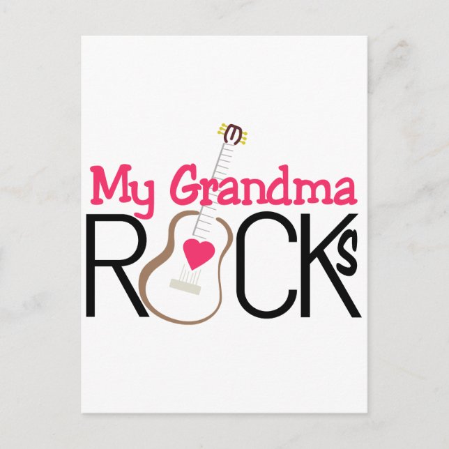 Postal Mi abuela roca (Anverso)