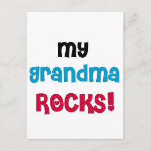 Postal Mi abuela roca camisetas y regalos