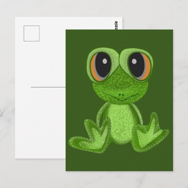 Postal Mi amigo la rana verde (Anverso / Reverso)