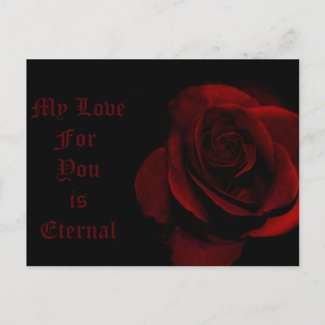 Postal Mi amor por ti es eterno (Anverso)