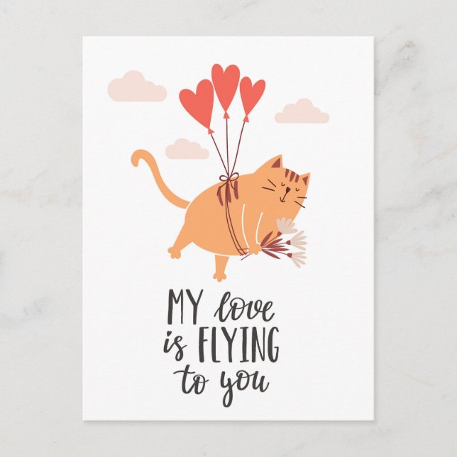 Postal Mi amor te vuela (Anverso)