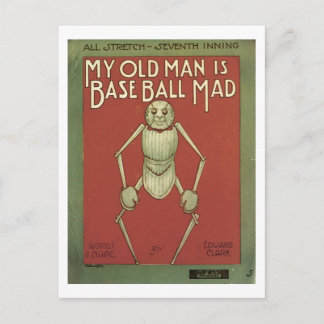Postal Mi anciano es portada de un libro de canciones de 