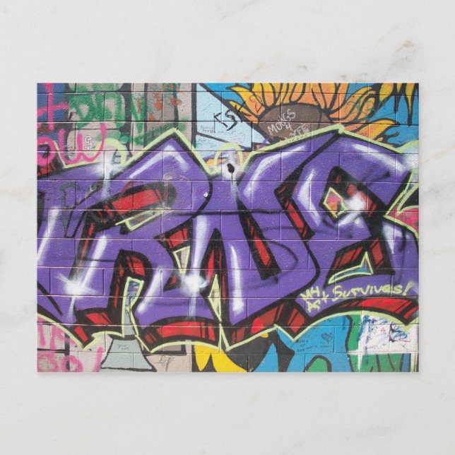 Postal Mi arte sobrevive (Anverso)